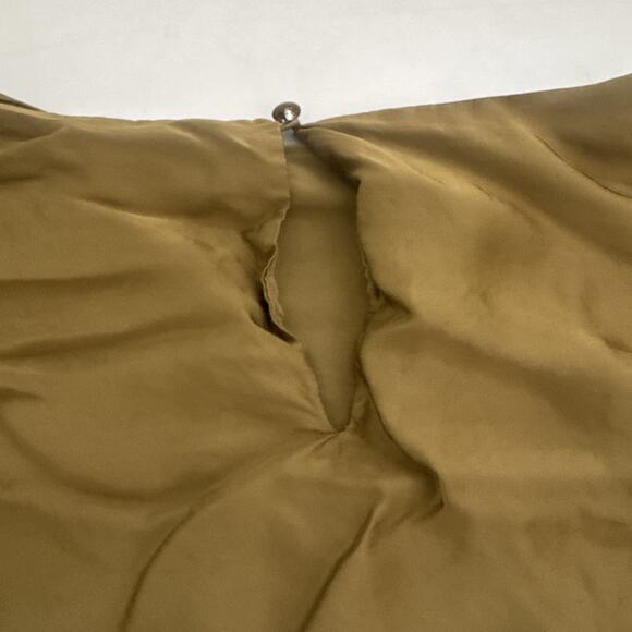 Anthropologie Shirt Blouse Green Satiny Type Fabric‎ Size Small - Picture 7 of 10